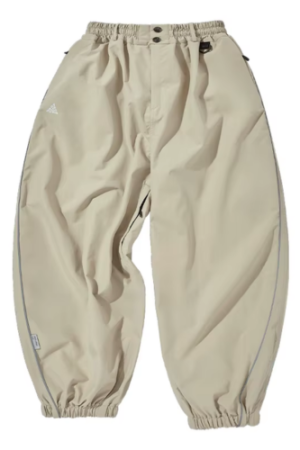 Pantalon femme ski kaki large - image principale - Chic en pantalon