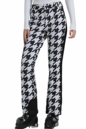 Pantalon ski slim femme noir et blanc - CHIC EN PANTALON