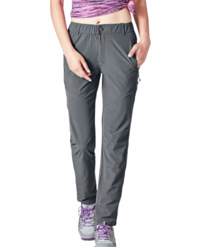Pantalon cargo gris femme slim 1 Pantalon cargo gris femme slim - CHIC EN PANTALON