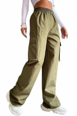 Pantalon cargo vert femme vintage - CHIC EN PANTALON