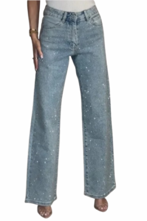 Pantalon femme en jean droit - CHIC EN PANTALON