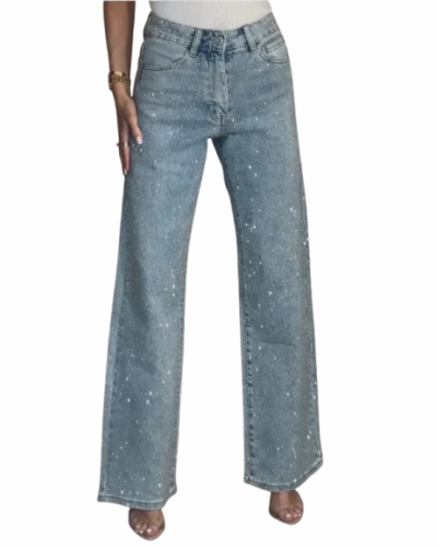 Pantalon femme en jean droit 1 Pantalon femme en jean droit - CHIC EN PANTALON