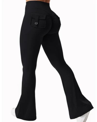 Pantalon femme noir taille haute 1 Pantalon femme noir taille haute - CHIC EN PANTALON