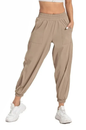 Pantalon femme style jogging Kaki - CHIC EN PANTALON