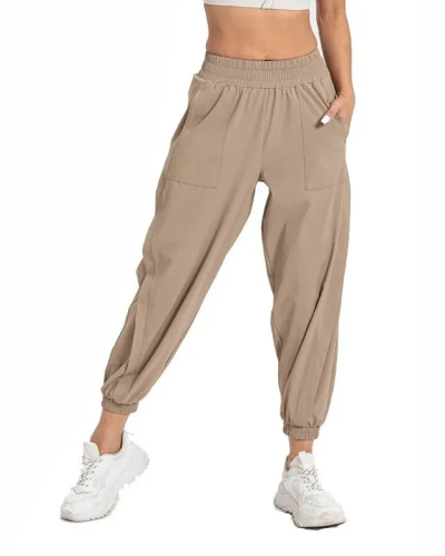 Pantalon femme style jogging Kaki 1 Pantalon femme style jogging Kaki - CHIC EN PANTALON