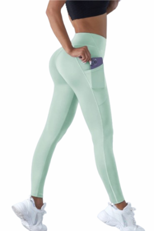 Pantalon pour yoga femme vert - CHIC EN PANTALON