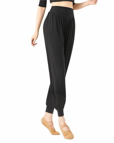 Pantalon yoga femme taille haute blanc 1 Pantalon yoga femme taille haute blanc - CHIC EN PANTALON