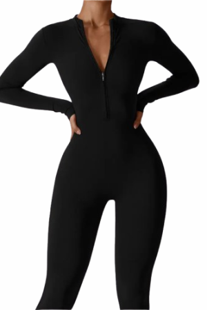 Vêtement yoga femme noir luxueux - CHIC EN PANTALON