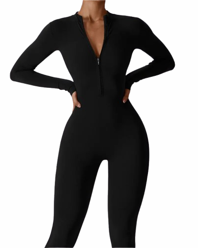 VĂȘtement yoga femme noir luxueux 1 VĂȘtement yoga femme noir luxueux - CHIC EN PANTALON
